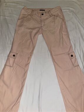 Y2K $186 Vintage Frankie B. Blush high rise Cargo Pants size 8